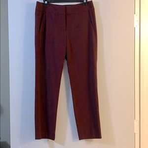 EUC Ann Taylor LOFT Maroon Marisa Trouser Pants